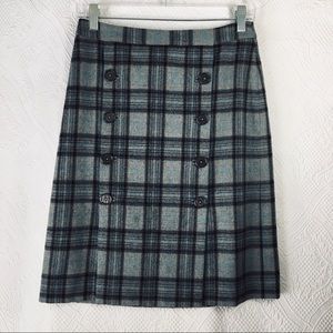 Woman’s 4P wool plaid Brooks Brothers Skirt